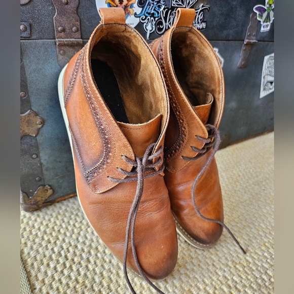 Steve Madden Men's Breemer Chelsea Boot Tan Leather 8M - Picture 1 of 12